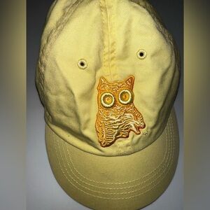 Hooters butter yellow baseball hat OS hootie headwear GUC